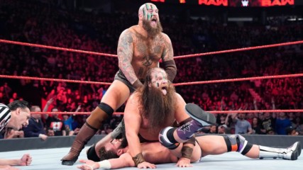 Zack Ryder, Curt Hawkins, Aleister Black & Ricochet vs. The Revival & The Viking Experience: Raw, April 15, 2019