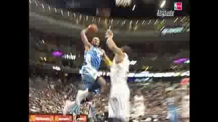 Carmelo Anthony Throws it Down Over Andre Miller 