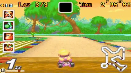 Mario Kart: Super Circuit - Gameplay (gba) 
