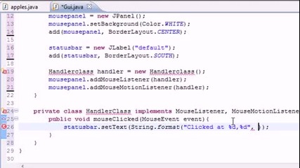 Java Programming Tutorial - 75 - Mouselistener interface