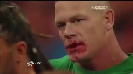 Сблъсъка м/у Brock Lesnar & John Cena ( R A W 04.09.2012)