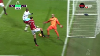 Манчестър Юнайтед - Уест Хем 1:1, Висша лига, 13-и кръг