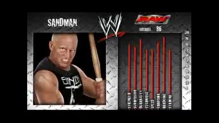 Smackdown vs Raw 2008 Roster (hq)