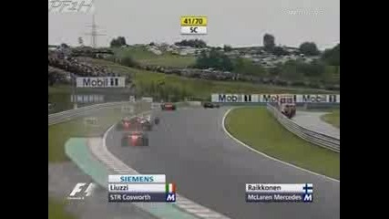 F1 - 2006 - Crash - Hungary - Kimi