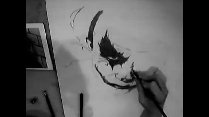 Ето как се рисува Jokera от филма Batman: The Dark Knight 