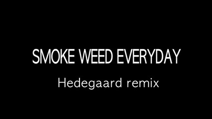 Smoke Weed Everyday (hedegaard Remix) Unoffical Music video