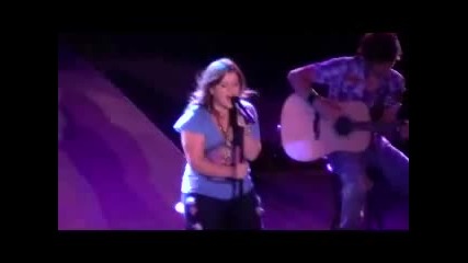 Kelly Clarkson Behind These Hazel Eyes Live Short Acoustic Version Iowa State Fair August 2009 