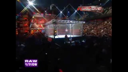 Jeff Hardy vs Umaga Steel Cage match (part 1)