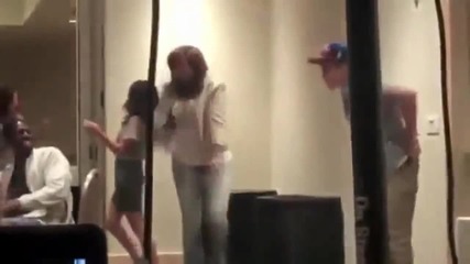 Justin Bieber & Selena Gomez dancing _lmfao - Party Rock Anthem_