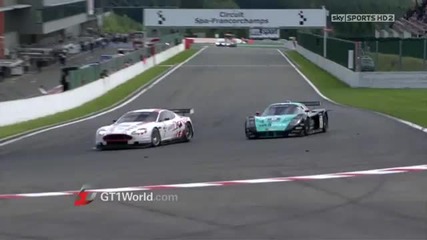 Fia Gt1 2010 Round 5 Belgium - Qualifying Race Highlights Hd