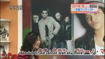 Бг субс! Tokio Hotel in Tokyo (sukkiri interview) 