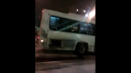 Снежен burnout :) Варна - градски транспорт