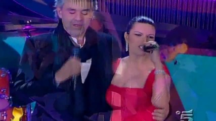 Andrea Bocelli & Laura Pausini ~ Vivere (dare to Live) 2008 - Live