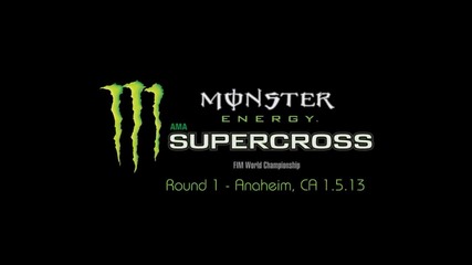 Supercross Live! 2013 - Monster Energy Supercross Animated Track Map - Anaheim 1_5_13