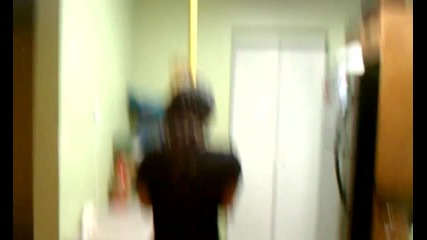Waterbowl & broomstick prank on my sister.