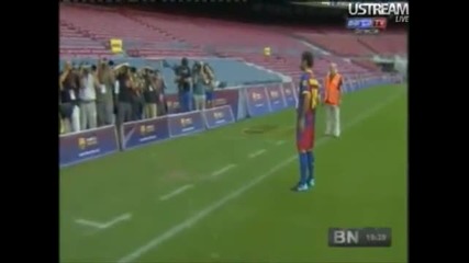 Представянето на Mascherano пред феновете на Барса 