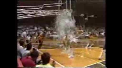 Michael Jordan Shattering The Backboard
