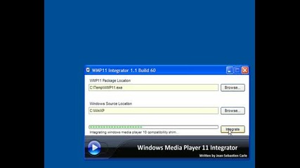 Windows Media Player 11 Integrator