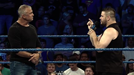 Shane McMahon battles Kevin Owen in a Falls Count Anywhere Hell in a Cell Match this Sunday