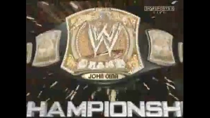 John Cena & Rvd Vs Triple H & Shelton Benjamin & Chris Masters for the wwe and ic championship