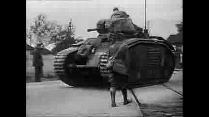 Разтоварване на Френски танкове B1bis част 1