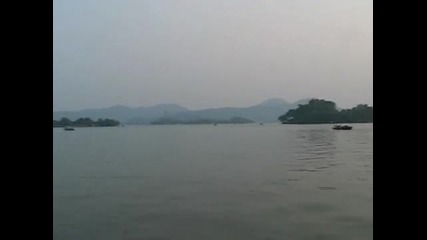 Beautiful evening scenery of West Lake 