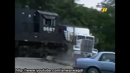Train Crash With Truck 