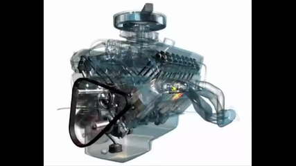 3d симулация на V8 двигател
