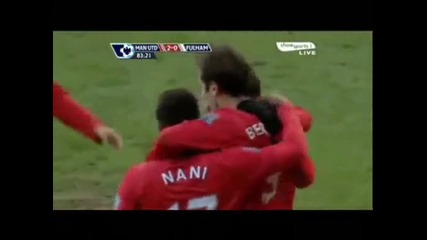 14.03.10: Manchester United 3:0 Fulham: Бербатов С Гол И Асистенция