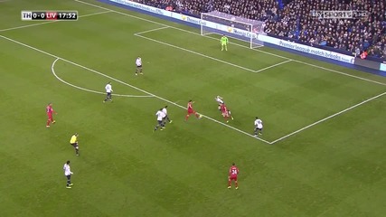 (2013) Ливърпул разплака Тотнъм (5-0) Suarez - 1st Goal