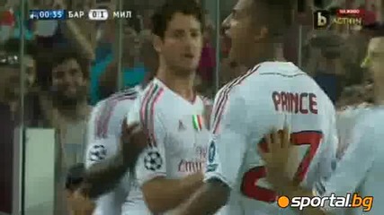 35' Барселона - Милан 0:1