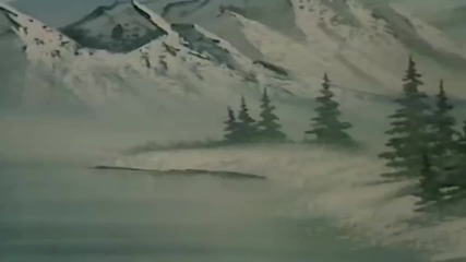 S01 Радостта на живописта с Bob Ross E12 - снеговалеж ღобучение в рисуване, живописღ