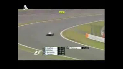 Japan 2008 F1 Felipe Massa Vs. Lewis Hamilton.