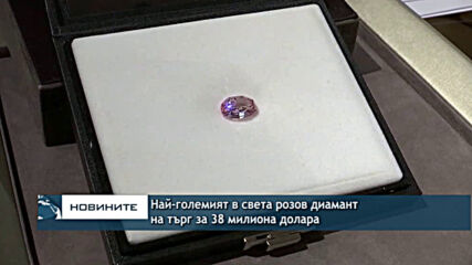 Най-големият в света розов диамант на търг за 38 милиона долара