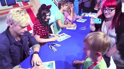 Teen Beach Movie stars meet fans at Disney's D23 Expo 2013 plus Ross Lynch sings