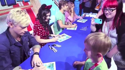 Teen Beach Movie stars meet fans at Disney's D23 Expo 2013 plus Ross Lynch sings