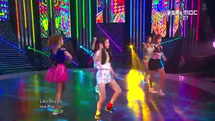 Wonder Girls- Like This @ Music Core (30.06.2012)
