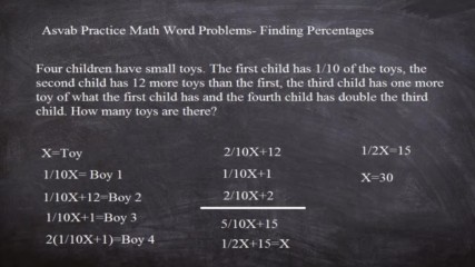 Asvab Practice Math Question- Word Problem 2
