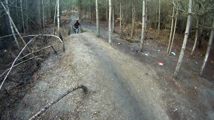 Downhill mountain biking at The Lookout (swinley Forest) - Gopro Hd
