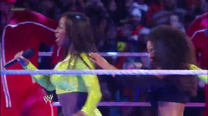 New Diva Jo Jo sings Tons of Funk's entrance Wwe Main Event June 26, 2013