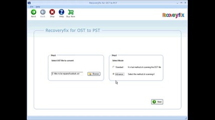 Recoveryfix for Ost to Pst Converter Tool