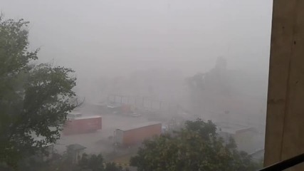 Силна буря в Пловдив