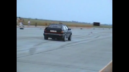 Audi 80 Coupe Quattro Turbo [10.3@220] Drag Race 1/4 mile