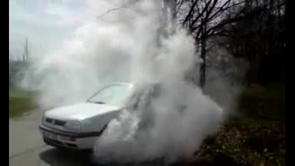 ..vw Golf 3 Tdi Burnout.. 