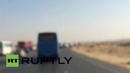 Egypt: EMERCOM convoy en route to Kogalymavia crash site