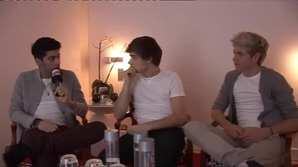 One Direction - Зад сцената на интервюто за Nrj - Франция