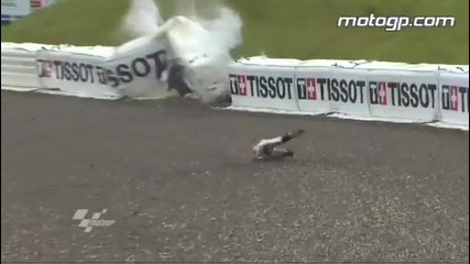 A selection of the most spectacular crashes at the Alice Mot 