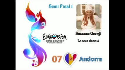 Евровизия 2009 песните от Първия полуфинал
