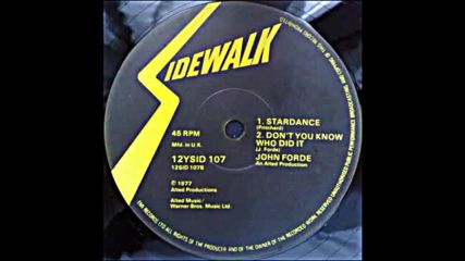 John Forde -- Stardance 1977