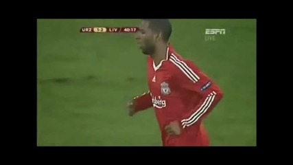liverpool vs Unirea Urziceni 3 - 1 